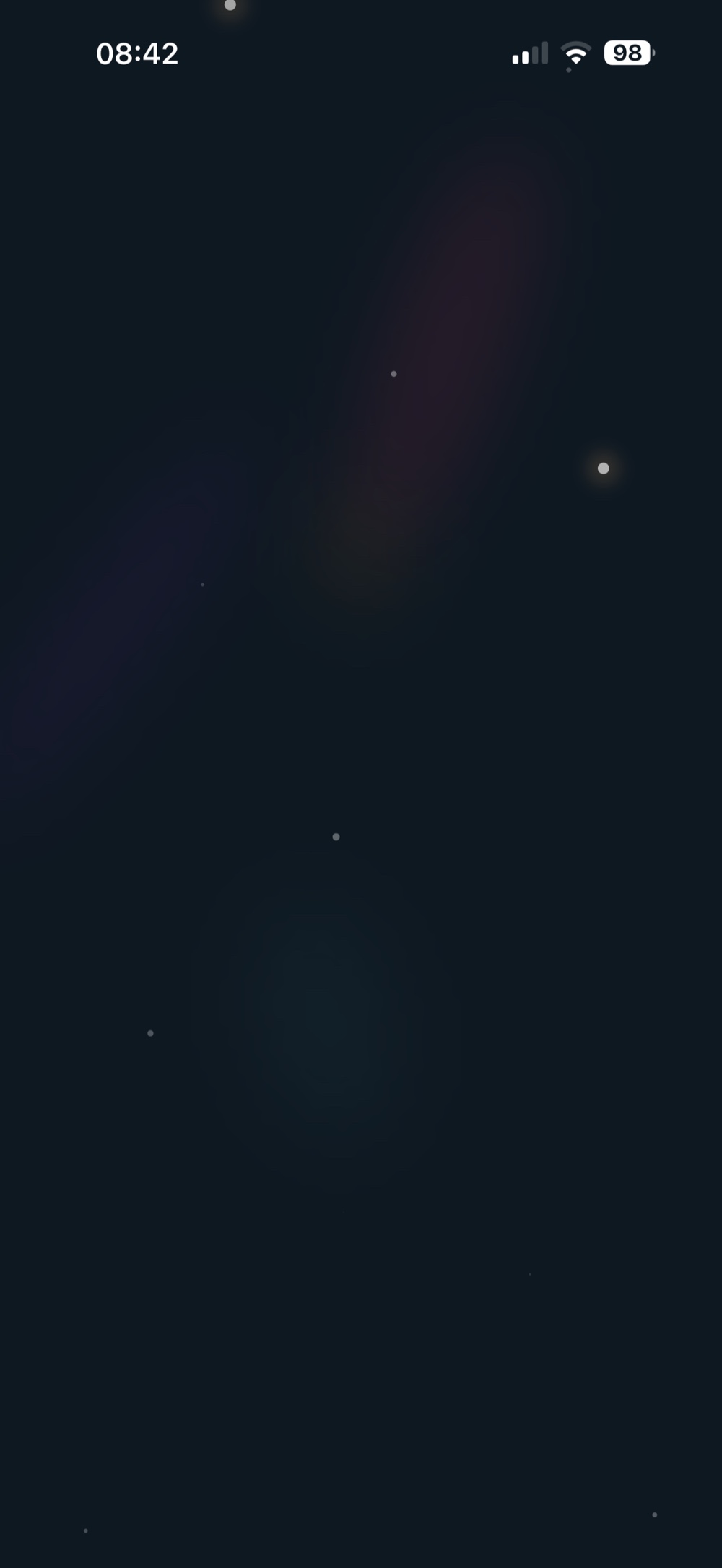 Early sky — just a few stars beginning to appear